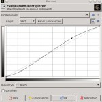 Gimp-Dialog Kurven