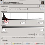Werte-Dialog von Gimp