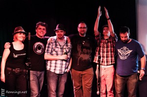 Die Sieger der dritten Vorrunde des Battle of Bands 2012: Tommy Klapper und Band